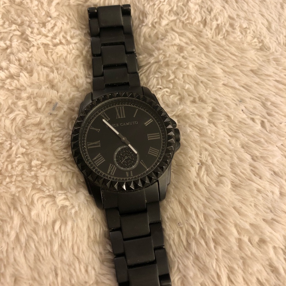 Vince Camuto Matte Black Watch unisex